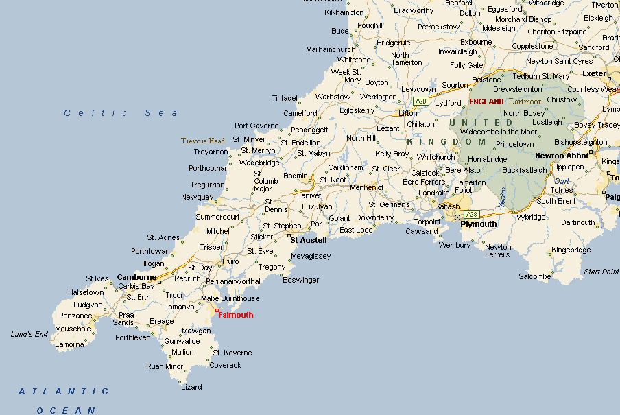 Cornwall Map